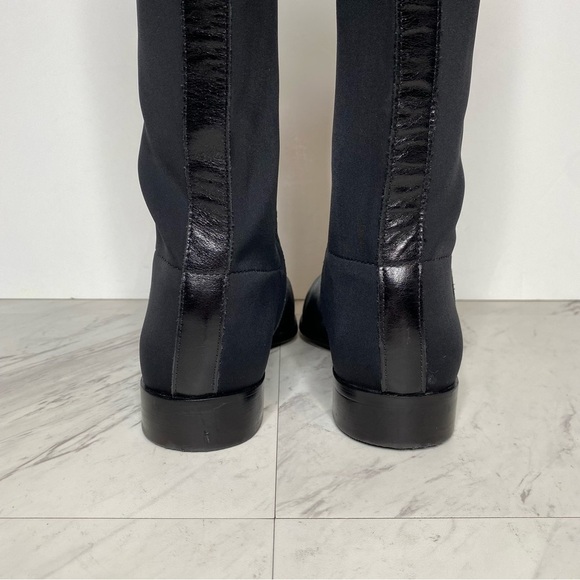 Vince Camuto Labrina Black Leather Square Toe Tall Boot 9M - Picture 4 of 13